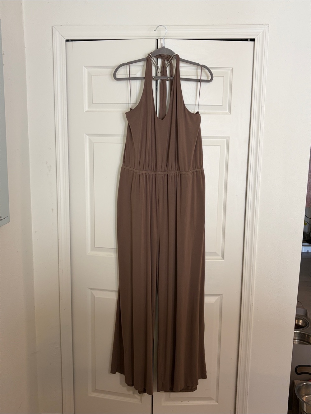 Old Navy Brown Sleeveless Halter Jumpsuit